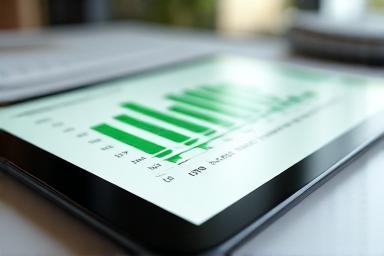 Framework success metrics graph showing growth in quality compliance